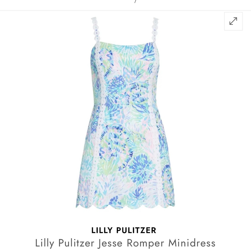 Lilly Pulitzer Blue and Green Romper